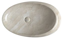 DALMA umywalka ceramiczna 68x44x16,5 cm, marfil