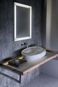 DALMA umywalka ceramiczna 68x44x16,5 cm, carrara