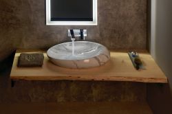 DALMA umywalka ceramiczna 68x44x16,5 cm, carrara