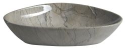 DALMA umywalka ceramiczna 58,5x39x14 cm, grigio