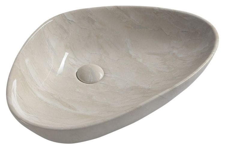 DALMA umywalka ceramiczna 58,5x39x14 cm, marfil