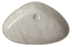 DALMA umywalka ceramiczna 58,5x39x14 cm, marfil