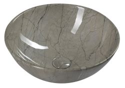 DALMA umywalka ceramiczna 42x42x16,5 cm, grigio