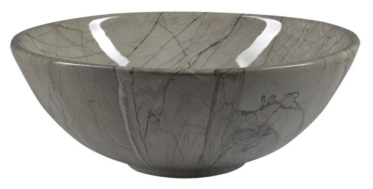 DALMA umywalka ceramiczna 42x42x16,5 cm, grigio