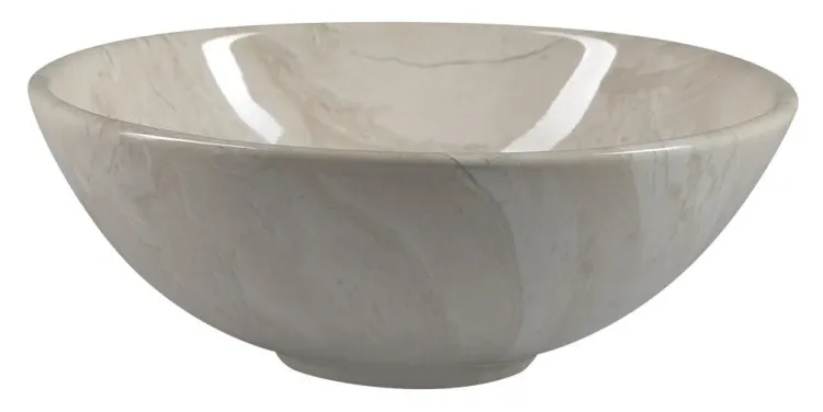 DALMA umywalka ceramiczna 42x42x16,5 cm, marfil