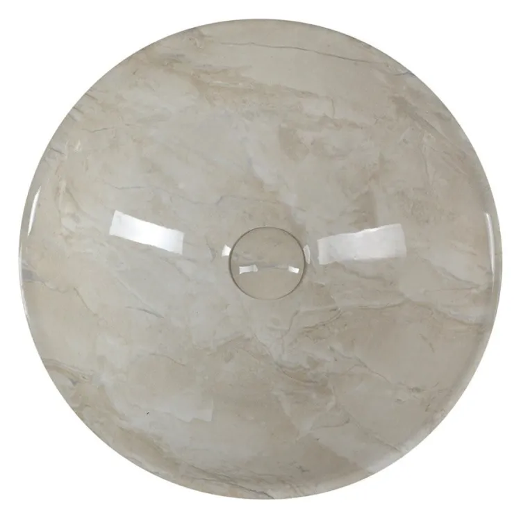 DALMA umywalka ceramiczna 42x42x16,5 cm, marfil