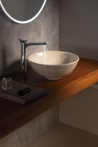 DALMA umywalka ceramiczna 42x42x16,5 cm, marfil