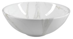 DALMA umywalka ceramiczna 42x42x16,5 cm, carrara
