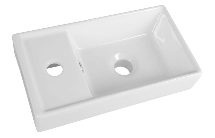 Mała umywalka ceramiczna 40x22x8cm