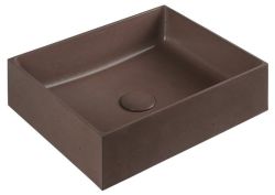 FORMIGO umywalka betonowa, 47,5x13x36,5 cm, ceglana