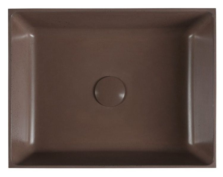 FORMIGO umywalka betonowa, 47,5x13x36,5 cm, ceglana