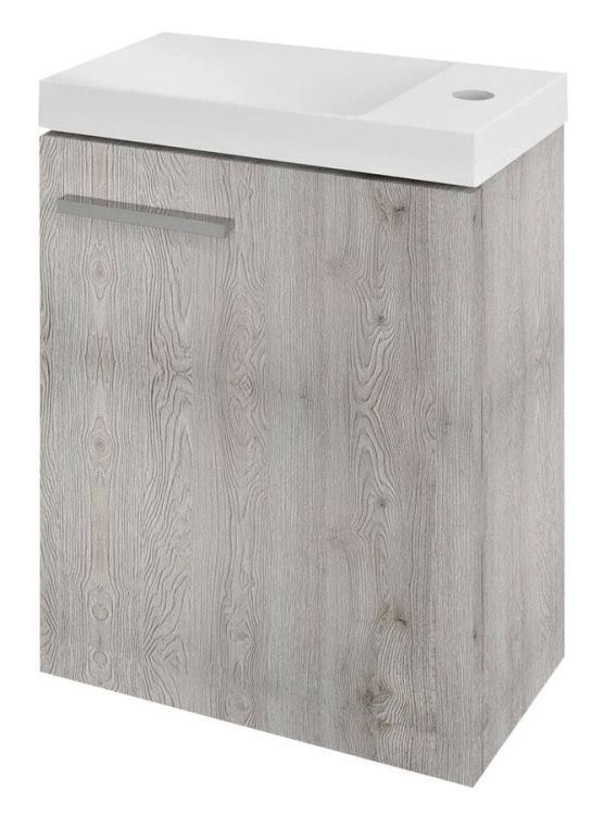 LATUS X szafka umywalkowa 39,4x50x22cm, dąb Mocca