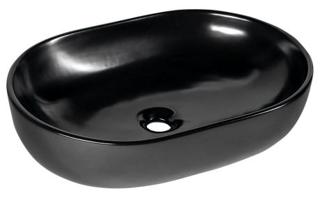 Przejdź do produktu CALEO umywalka ceramiczna nablatowa 60x42cm, czarny mat