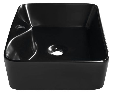 Przejdź do produktu BALENA umywalka ceramiczna nablatowa 48x37cm, czarny mat