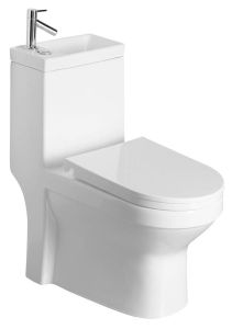 HYGIE kompakt WC z umywalką i deską WC , tylny/dolny odpływ