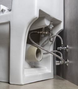 HYGIE kompakt WC z umywalką i deską WC , tylny/dolny odpływ