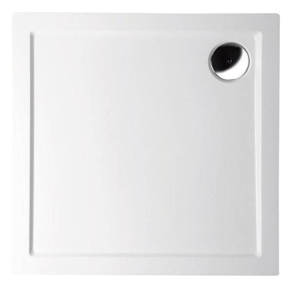 AURA LIGHT brodzik kompozytowy, kwadrat 90x90x3cm, biała