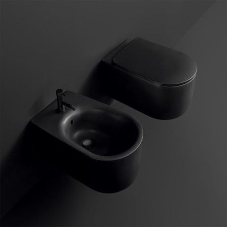 Przejdź do produktu NOLITA bidet wiszący 35x55cm, czarny mat