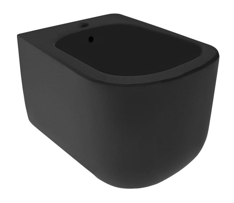 TRIBECA bidet wiszący 35x31,5x54cm, czarny matowy