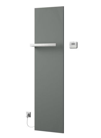 Przejdź do produktu ELION grzejnik elektryczny z termostatem 456x1765 mm, 600 W, srebrny metalik