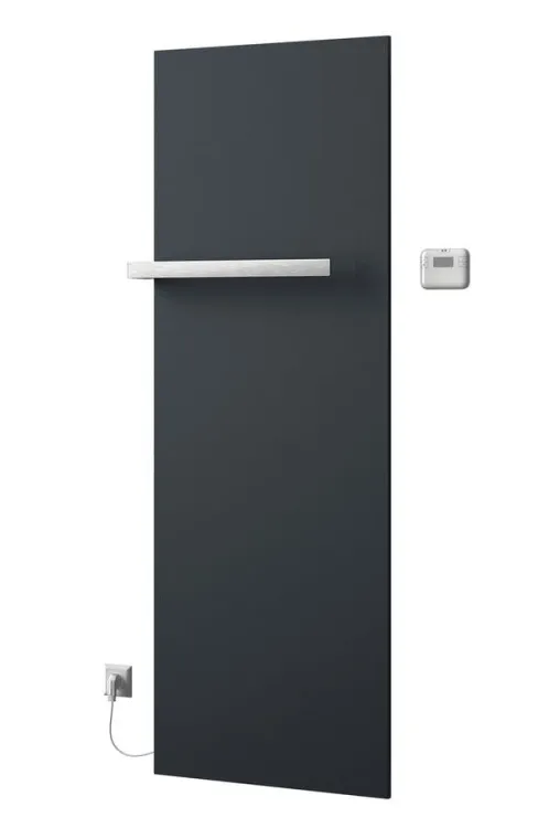 ELION grzejnik elektryczny z termostatem 606x1765 mm, 900 W, antracyt metalik