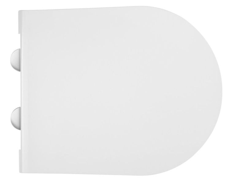 AVVA Slim deska WC wolnoopadająca, biała/chrom