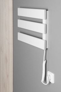 ELVIS Elektryczna suszarka na ręczniki, 480x330x45mm, 50W, biała