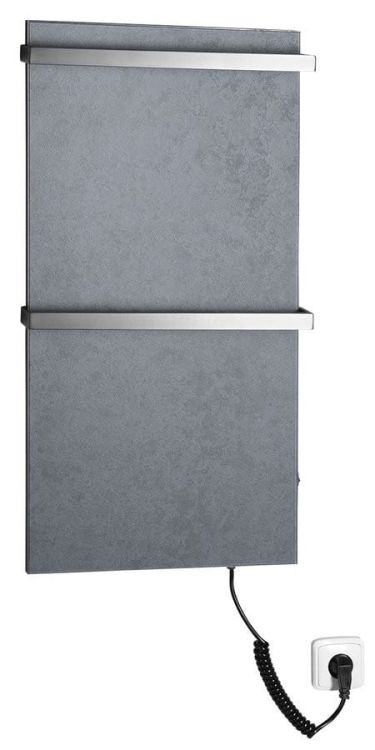 ELMIS Elektryczna suszarka na ręczniki 400x800mm, 100W, antracyt