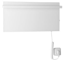 ELMIS Elektryczna suszarka na ręczniki 600x300mm, 80W, biała matowa