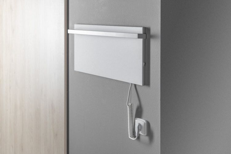 ELMIS Elektryczna suszarka na ręczniki 600x300mm, 80W, biała matowa