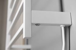 ELZOR Elektryczna suszarka na ręczniki 500x470mm, 50W, biała matowa