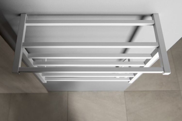 ELZOR Elektryczna suszarka na ręczniki 500x470mm, 50W, biała matowa