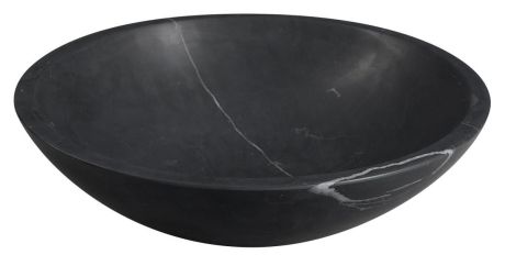 Przejdź do produktu BLOK umywalka kamienna nablatowa średnica 40cm, czarny Marquin mat