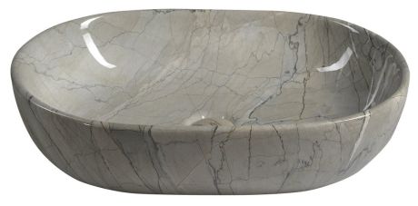 Przejdź do produktu DALMA umywalka ceramiczna nablatowa, 59x42cm, grigio