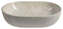 DALMA umywalka ceramiczna 59x42x14 cm, marfil