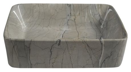 Przejdź do produktu DALMA umywalka ceramiczna nablatowa, 48x38cm, grigio