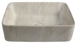 DALMA umywalka ceramiczna 48x38x13 cm, marfil