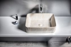 DALMA umywalka ceramiczna 48x38x13 cm, marfil