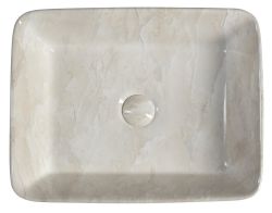 DALMA umywalka ceramiczna 48x38x13 cm, marfil