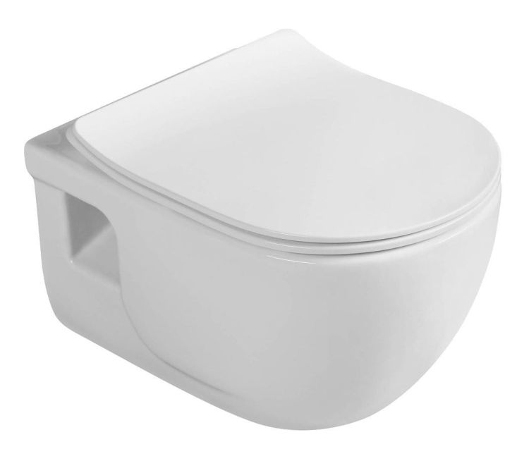 BRILLAWC rimless wiszące z prysznicem bidetowym