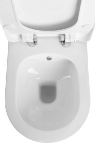 AVVA WC rimless wiszące z prysznicem bidetowym, 35,5x53 cm