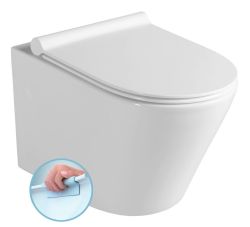 PACO RIMLESS WC wiszące 36x52,5 cm, deska WC Slim soft close