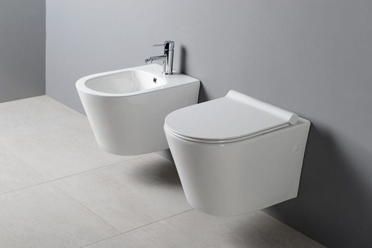 PACO RIMLESS WC wiszące 36x52,5 cm, deska WC Slim soft close