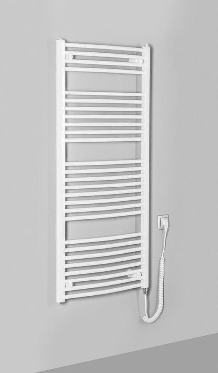 ORBIT-E grzejnik elektryczny, obły, 600x1320 mm, 600W, biały