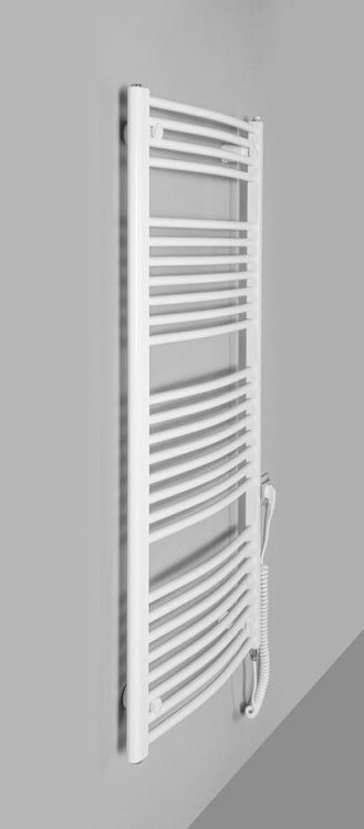 ORBIT-E grzejnik elektryczny, obły, 600x1320 mm, 600W, biały