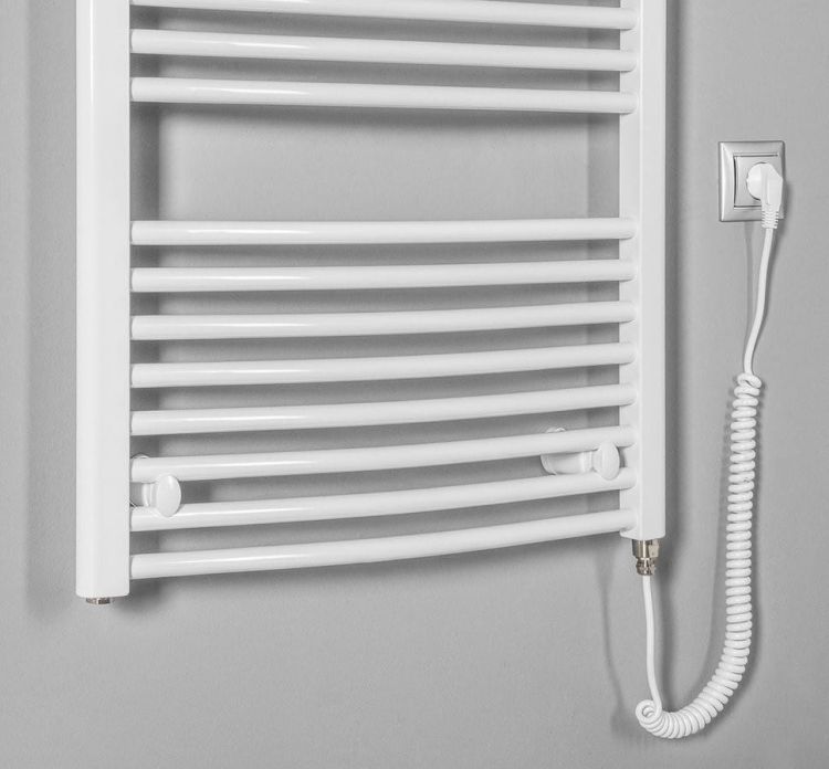 ORBIT-E grzejnik elektryczny, obły, 600x1320 mm, 600W, biały