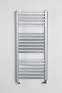 DIRECT Grzejnik łazienkowy płaski, 990/450, 426 W, srebro struktural