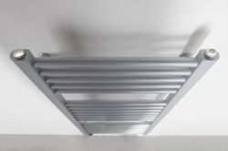 DIRECT Grzejnik łazienkowy płaski, 990/450, 426 W, srebro struktural