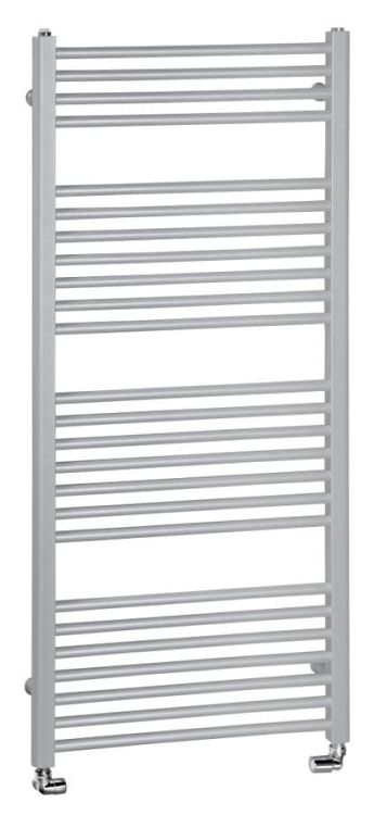 DIRECT Grzejnik łazienkowy płaski, 1320/600, 714 W, srebro struktura