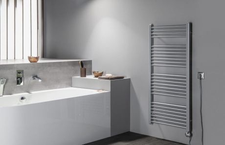 Przejdź do produktu DIRECT grzejnik łazienkowy 600x1322 mm, srebro strukturalne